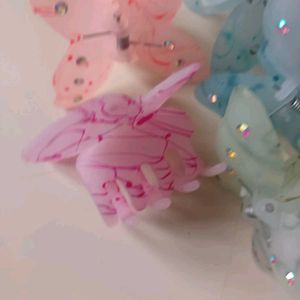 Butterfly Hair Claw Clips - Set of 6