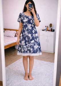 Floral Print Fit & Flare Dress