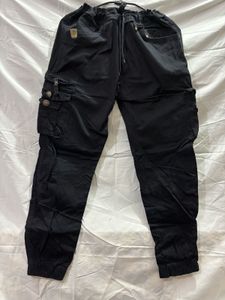 Black Cargo Joggers
