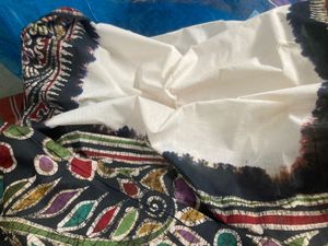 Cottone Butik Block Printed. Saree