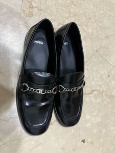 Mango Leather Horsebit Loafers