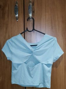 Twist-Front Crop Top