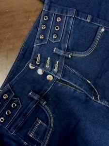 Navy Blue MICRA Denim High Waist Jeans