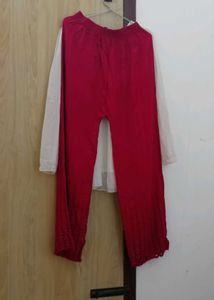 Red Culottes &amp; White Top Set