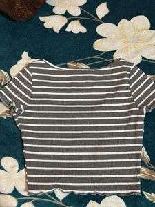 Striped Crop Top