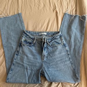 Zara Straight High Rise Jeans