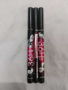3x36Hr Waterproof Eyeliner Pencils(Each)