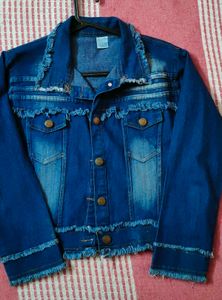 Blue Denim Jacket For Girls