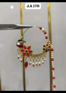 (nathni) nosering with chain