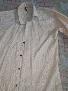Embroidered White Shirt