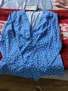 Floral Blue Dress