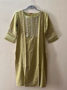 W festive green kurta