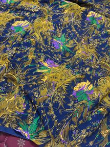 New printed Blue  Poonam saree