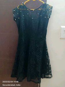 Black Lace Party Dress