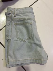 Brown Tank &amp; Denim Shorts Set
