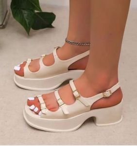 Platform Buckle Sandals