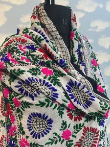 Embroidered Floral Dupatta Shawl