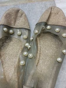 Sparkly Pearl Flats