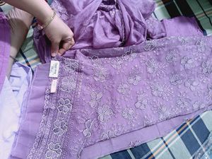 Embroidered jarkan daimond Dress Material