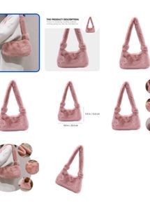Pink Fuzzy Handbag