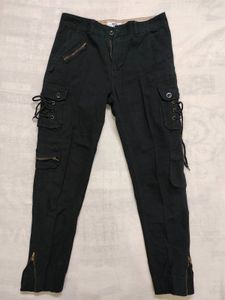 Crop Top Paired With Joggers