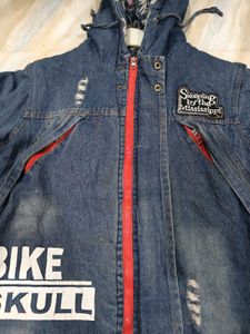 Boys' Denim Hooded Jacket