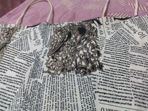 Gorgeous Unique Newspaper Print Crop Top