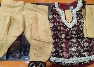 Baby Girl 22 Size Suit Salwar And Dupatta Set.