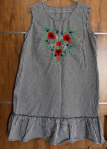Black Chexes Tunic Kurti & One Pice