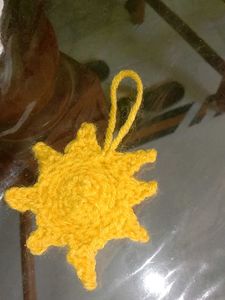 Crochet Sun Ornament