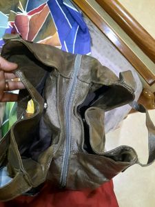 Brown Leather Hobo Bag