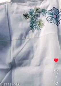 Floral Embroidered Linen Set