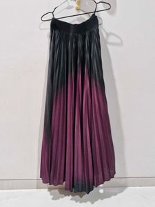 Ombre Pleated Skirt