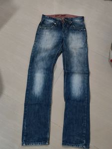 Stylish Faded Blue Denim Jeans for Men