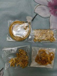 Gold Chain Lot - 4 Pieces