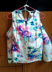 Floral Cold Shoulder Top