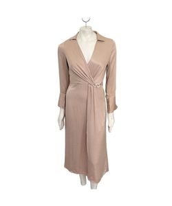 Zara Beige Satin Dress