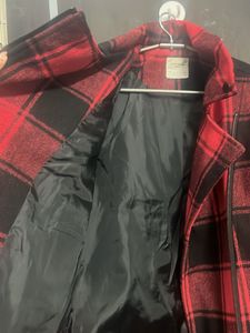 Red Plaid Moto Jacket