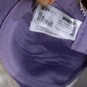 Purple Lace Trim Bra