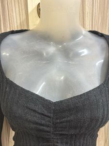 Sexy Black Long Sleeve Top
