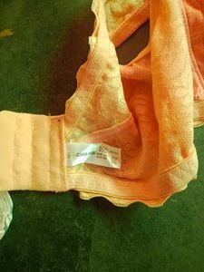 Peach Lace Bra N Panty Set.
