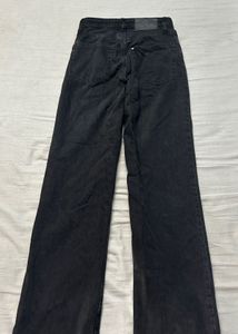 H&amp;M charcoal straight fit jeans