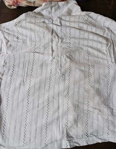 White Eyelet Top