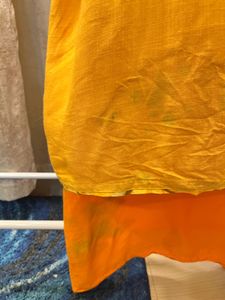 Yellow Printed Kurta