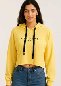 Yellow Hoodie From Shein