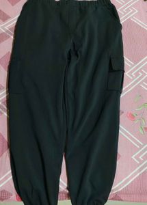 Black And Olive Green Cargo Pants