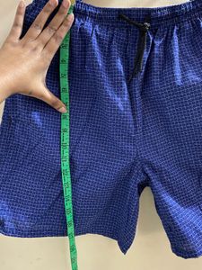 Blue Checked Shorts