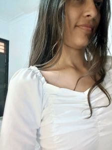 White Party Wear Top