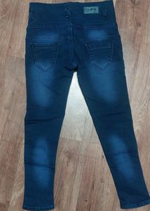 High Waisted Dark Blue Jeans