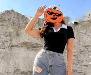 Black Polo Neck T-Shirt